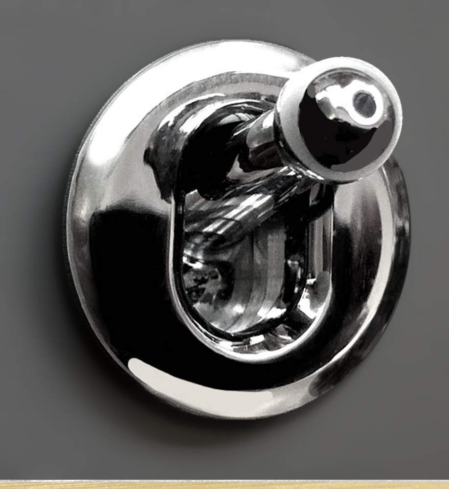 CAMBRIDGE 3-way insert with toggle lever. Chrome.