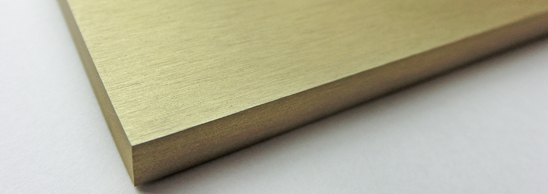 Taster LISA 1-fach mit Ausschnitt Messing gebürstet Metall. CJC Systems