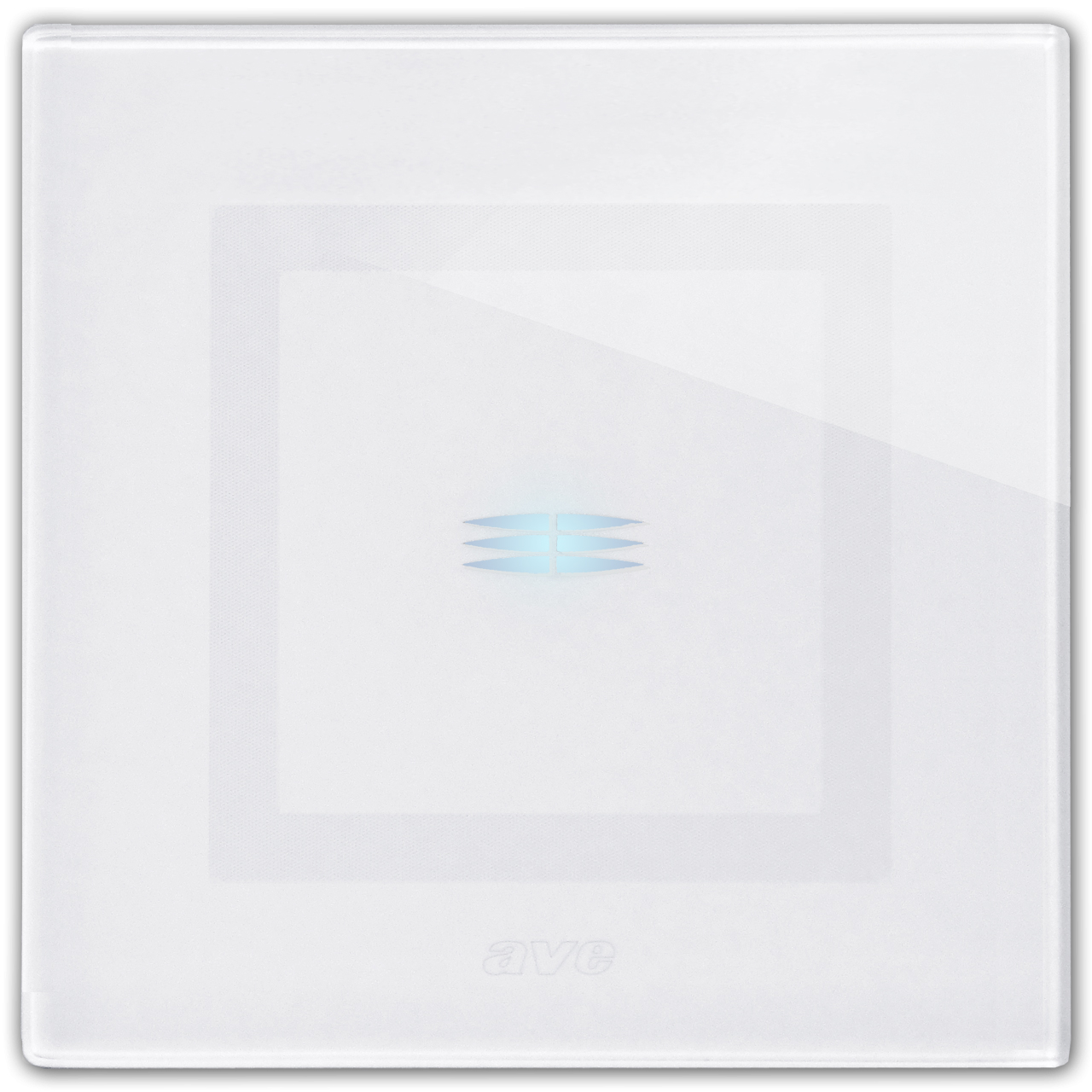 Touch panel front cover, 1con, white. AVE