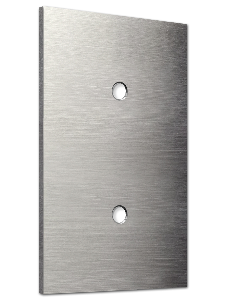 Retro toggle switch cover NINA 2-way stainless steel metal. CJC system
